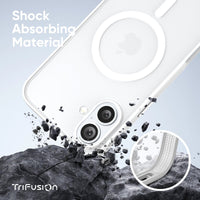 FLOLAB Surtect Tri-Fusion Magnetic for iPhone 16 Series Phone Case Surtect White Matte Translucent
